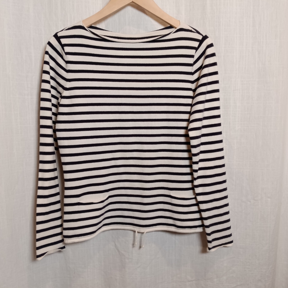 Talbots Cotton Blend Nautical Sailor Sweater